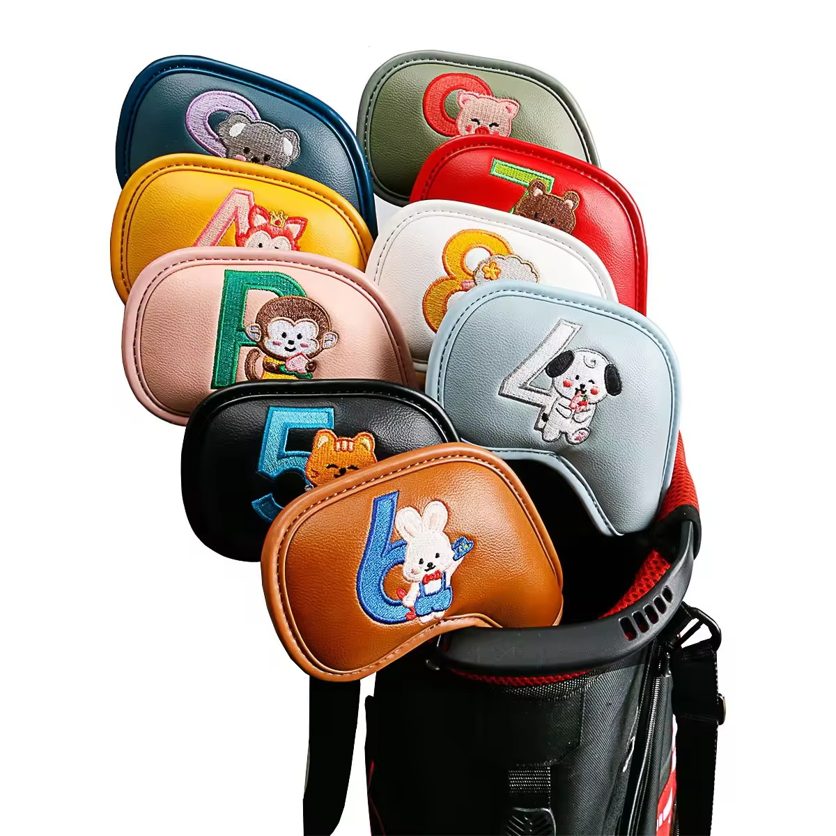 Golf Equipment Suppliers - 9 قطع من أغطية رؤوس مضارب